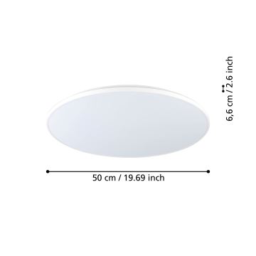 Eglo - LED Ceiling light LED/29W/230V d. 50 cm