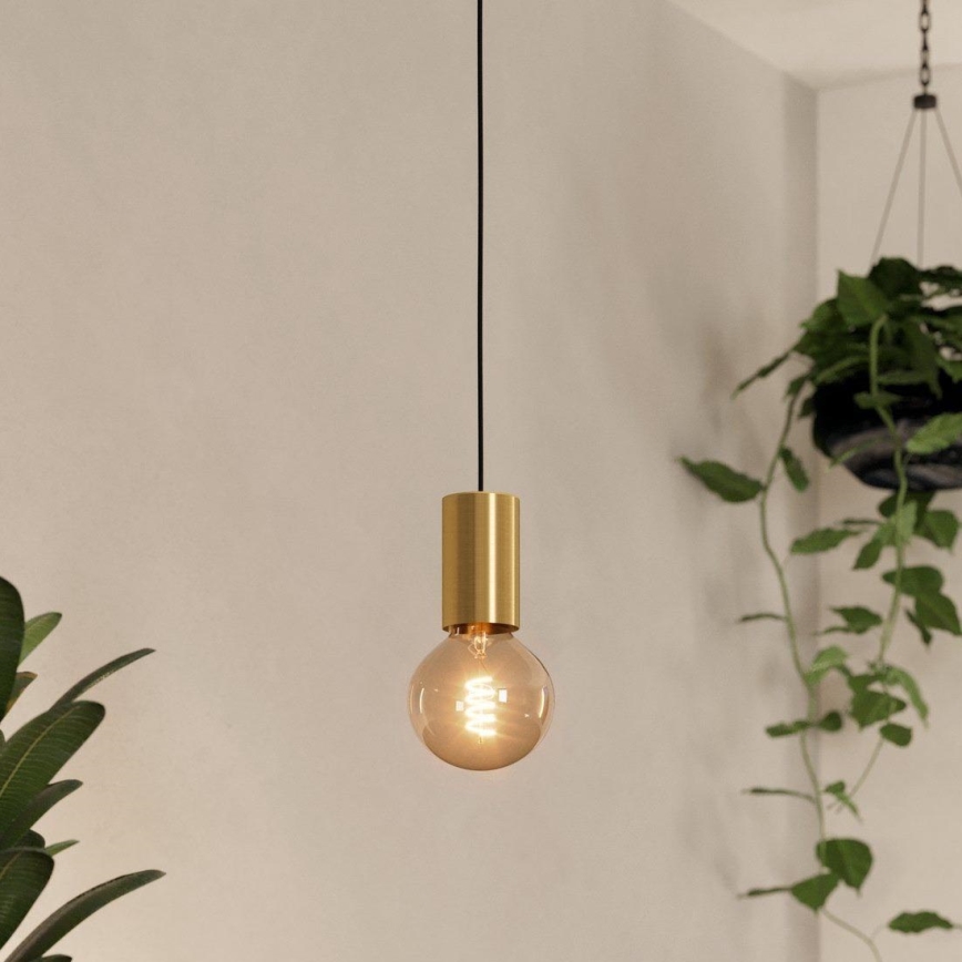 Eglo - Chandelier on a string 1xE27/40W/230V gold