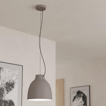 Eglo - Chandelier on a string 1xE27/40W/230V grey