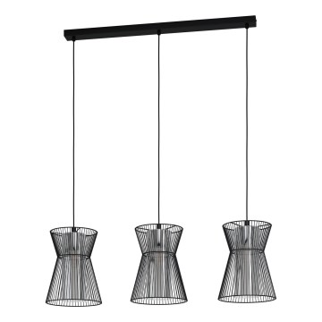 Eglo - Chandelier on a string 3xE27/40W/230V black