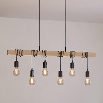 Eglo - Chandelier on a string 6xE27/60W/230V - FSC certified