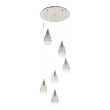 Eglo - Chandelier on a string 6xE27/60W/230V