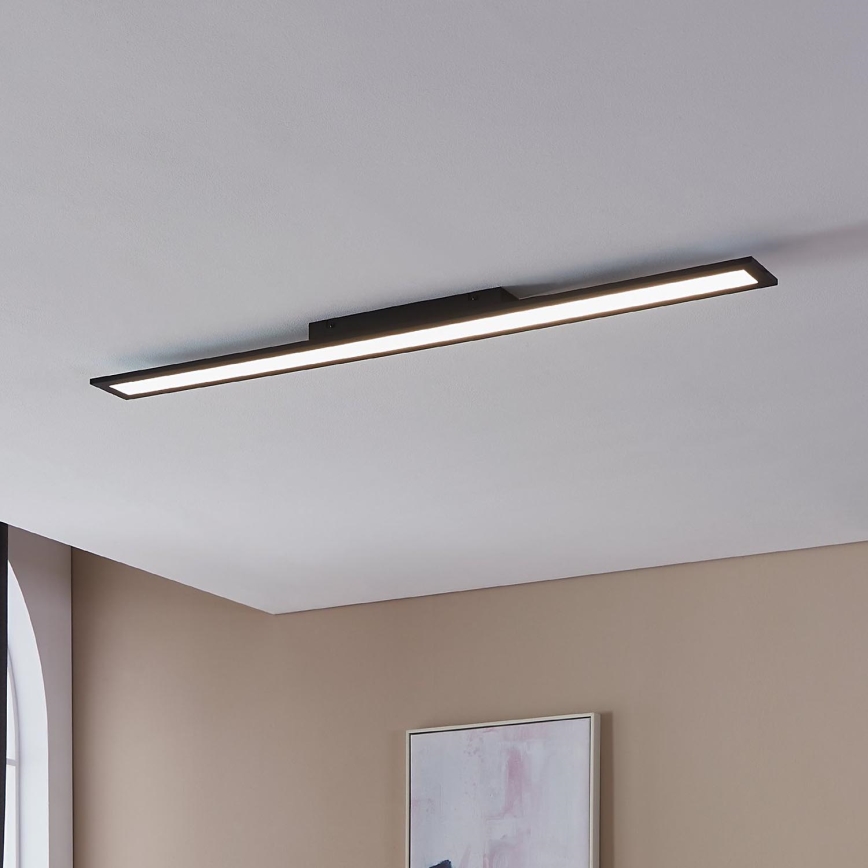 Eglo - LED Ceiling light LED/38W/230V 120x10 cm black