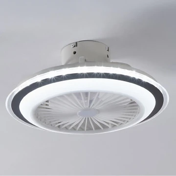 Eglo - LED Dimmable ceiling fan LED/25,5W/230V white/grey 2700-6500K + remote control