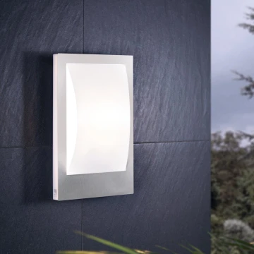 Eglo - LED Dimmable outdoor wall light 1xE27/9W/230V IP44 matte chrome