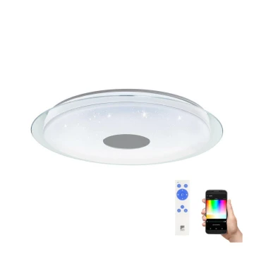 Eglo - LED RGB Dimmable ceiling light LANCIANO-C LED/53W/230V + remote control