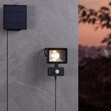 Eglo - LED Solar floodlight with a sensor 15xLED/0,03W/3,7V IP44