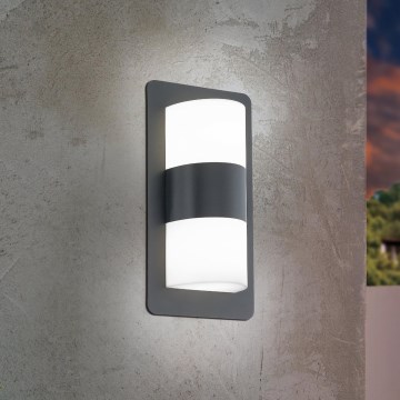 Eglo - Outdoor wall light 2xE27/10W/230V anthracite IP44