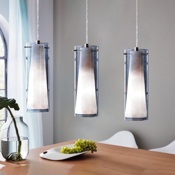 Eglo - Pendant chandelier 3xE27/60W smoky