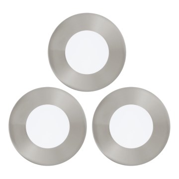 Eglo - SET 3x LED Recessed light FUEVA 1xLED/2,7W/230V