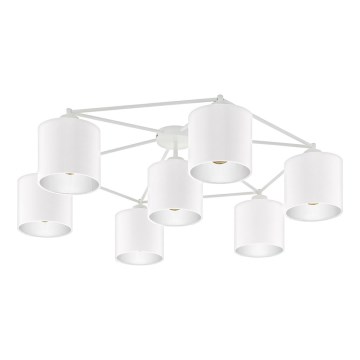 Eglo - Surface-mounted chandelier 7xE27/40W/230V white