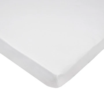 EKO - Waterproof sheet with an elastic band JERSEY 120x60 cm white