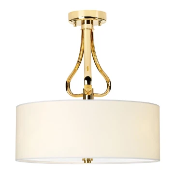 Elstead - LED Bathroom chandelier on a pole FALMOUTH 1xG9/3W/230V IP44 beige/gold
