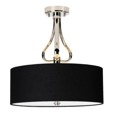 Elstead - LED Bathroom chandelier on a pole FALMOUTH 1xG9/3W/230V IP44 black/shiny chrome