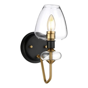 Elstead - Wall light ARMAND 1xE14/40W/230V black/brass