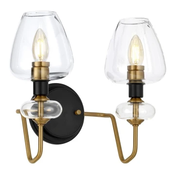 Elstead - Wall light ARMAND 2xE14/40W/230V black/brass