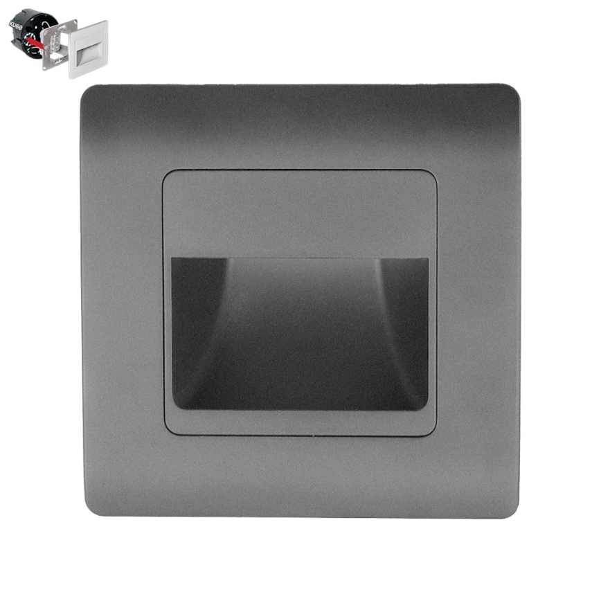 Emithor 70439 - LED Staircase light STEP LIGHT LED/1W/230V anthracite