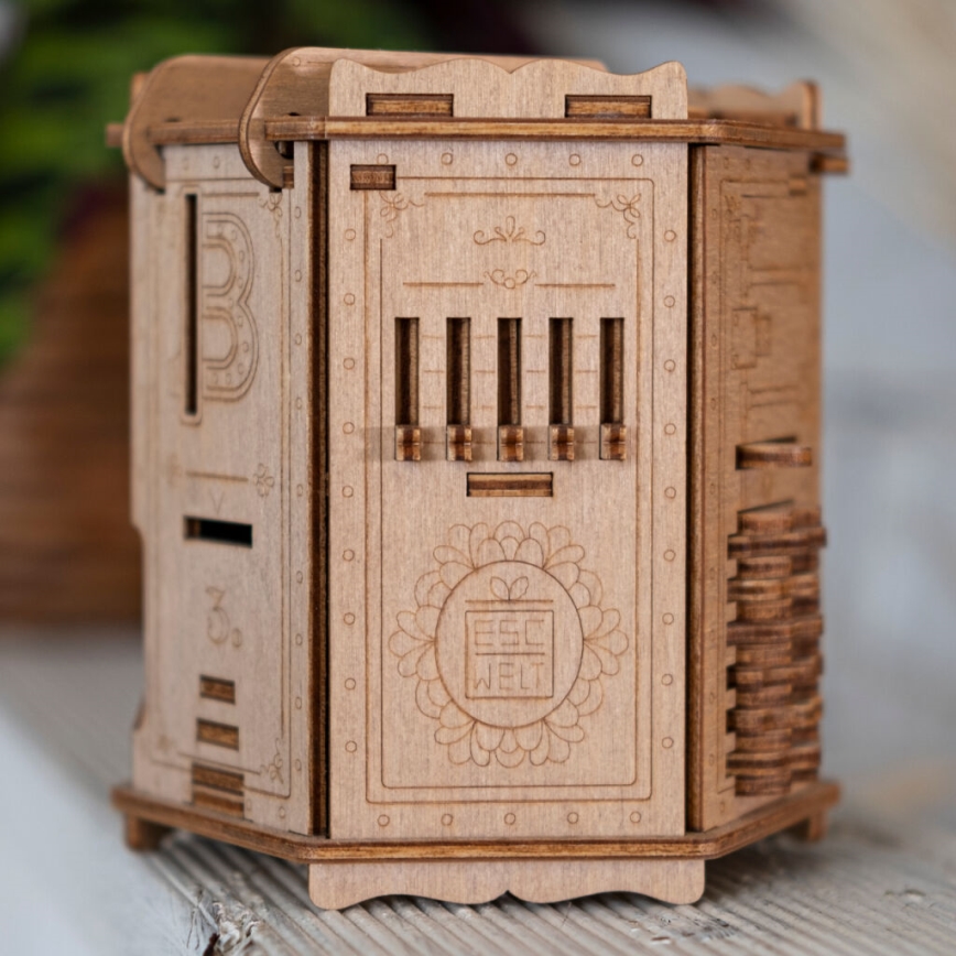 EscapeWelt - 3D wooden mechanical puzzle Fort Knox Pro