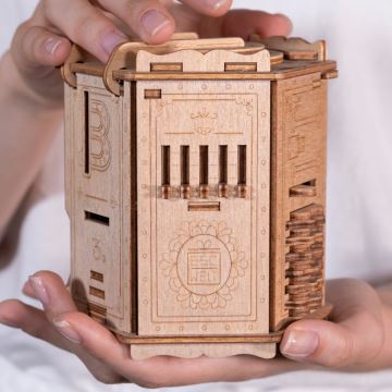 EscapeWelt - 3D wooden mechanical puzzle Fort Knox Pro