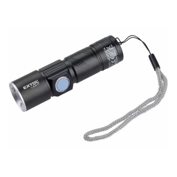 Extol - LED Rechargeable flashlight LED/3W/450 mAh/3,7V black