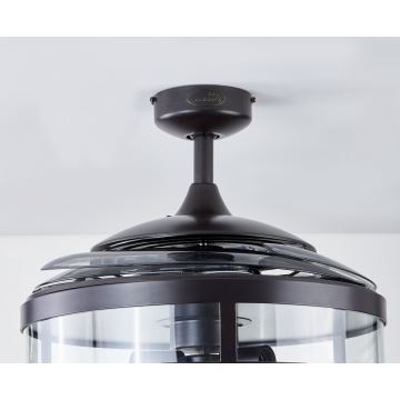 FANAWAY 212927 - LED Ceiling fan CLASSIC 3xE27/4W/230V black + remote control