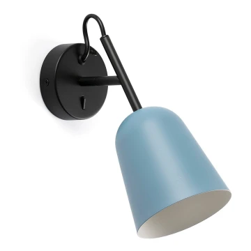 FARO 28274 - Wall lamp STUDIO 1xE14/8W/230V blue/black