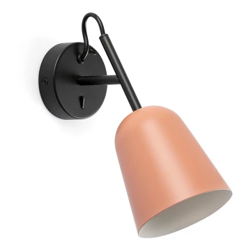 FARO 28275 - Wall lamp STUDIO 1xE14/8W/230V pink/black