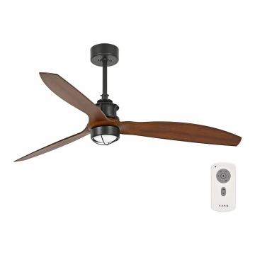 FARO 33395-10 - LED Ceiling fan JUST FAN LED/16W/230V black/brown d. 128 cm + remote control
