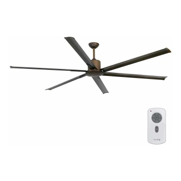 FARO 33462A - Ceiling fan ANDROS XL brown d. 213 cm + remote control