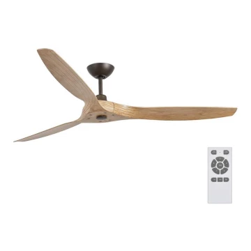 FARO 33519 - Ceiling fan MOREA brown d. 152 cm + remote control