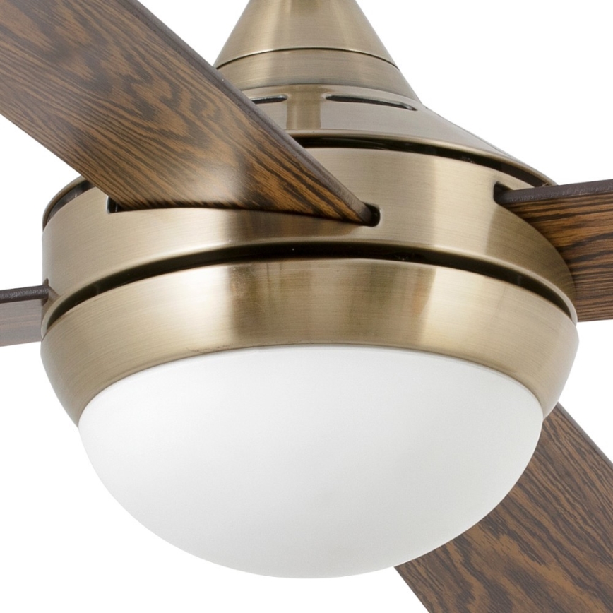 FARO 33695 - Ceiling fan MINI ICARIA 2xE14/8W/230V bronze/brown + remote control