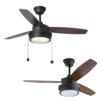 FARO 33723 - Ceiling fan KOMODO 2xE14/8W/230V brown