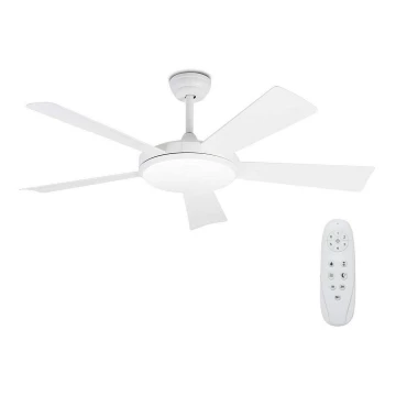 FARO 33803 - LED Ceiling fan SAONA LED/24W/230V white d. 132 cm + remote control