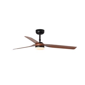 FARO 33817WP-21 - LED Ceiling fan PUNT M LED/24W/230V brown/black d. 130 cm SMART + remote control