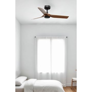 FARO 33823WP - Ceiling fan MINI PUNT S brown/black d. 90 cm SMART + remote control