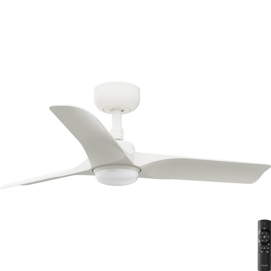 FARO 33824-1TW - LED Dimmable ceiling fan HEY S LED/10W/230V 2700/4000/6000K white d. 90 cm + remote control