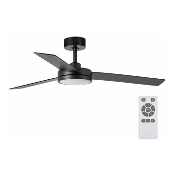 FARO 34261 - LED Ceiling fan BARTH LED/24W/230V black + remote control