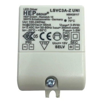 Faro 46060 - Electronic transformer 3W/230V/15V