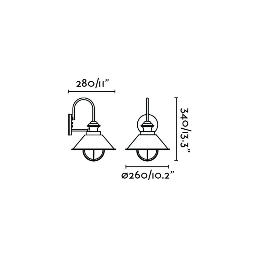 FARO 71128 - Outdoor wall light NAUTICA 1xE27/11W/230V