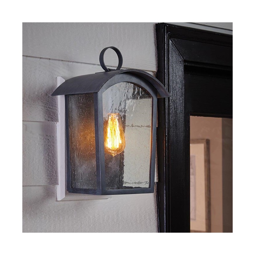 Feiss - Outdoor wall light HODGES 1xE27/60W/230V IP44 grey