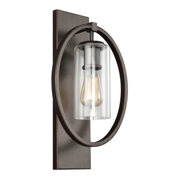 Feiss - Wall light MARLENA 1xE27/60W/230V anthracite