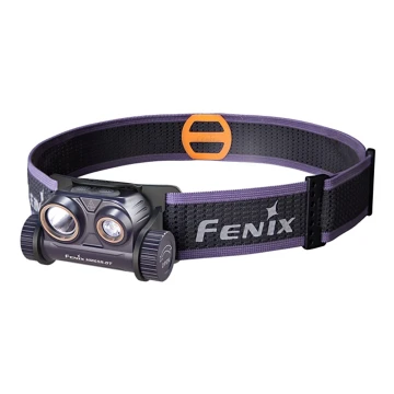 Fenix HM65RDTPRP - LED Rechargeable headlamp LED/USB IP68 1500 lm 300 h purple/black