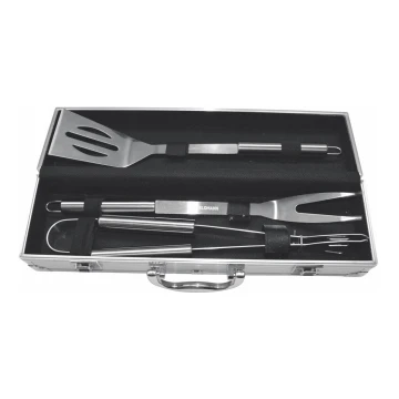Fieldmann - Grilling utensils with briefcase 3 pcs stainless steel