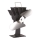 Fireplace fan 19,3x20,5 cm anthracite/chrome