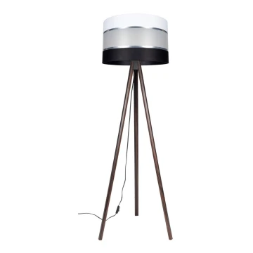 Floor lamp CORAL 1xE27/60W/230V wenge/black/white/chrome