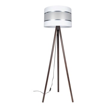 Floor lamp CORAL 1xE27/60W/230V wenge/white/chrome