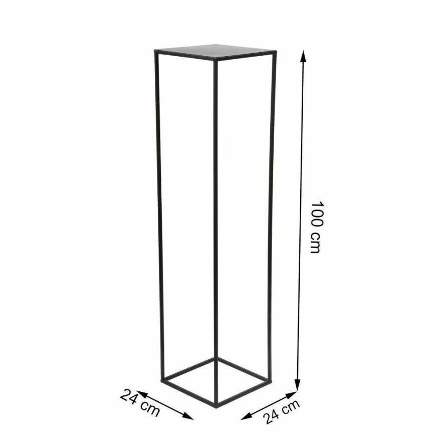 Flower stand 100x24 cm black