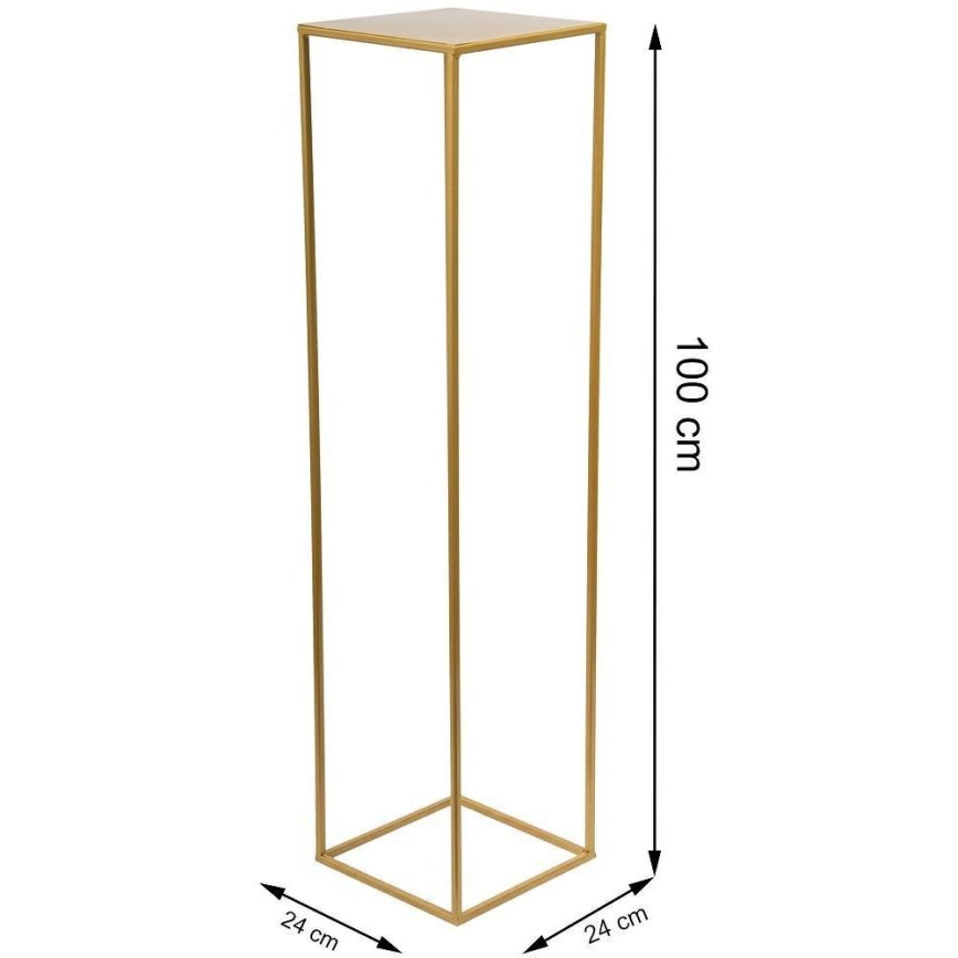 Flower stand 100x24 cm gold