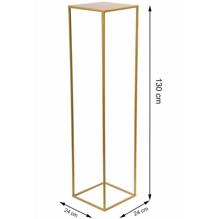 Flower stand 130x24 cm gold