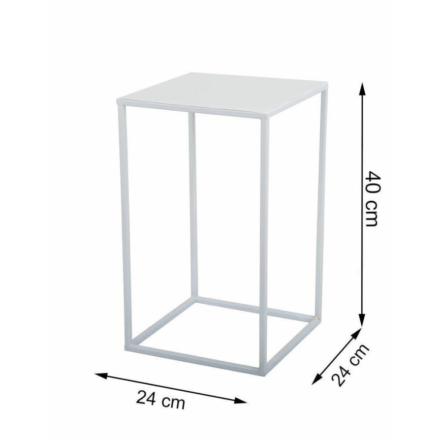 Flower stand 40x24 cm white